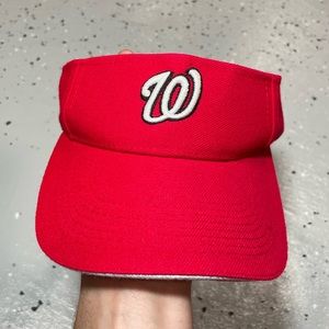 Washington Nationals Visor MLB Baseball Red White One Size Fits All